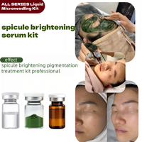 7 Coffrets de Poudre Bio-Microneedling aux Spicules d'Algues Vertes et Sérum Booster Anti-Taches à l'Acide Tranexamique pour l'Élimination de la Pigmentation
