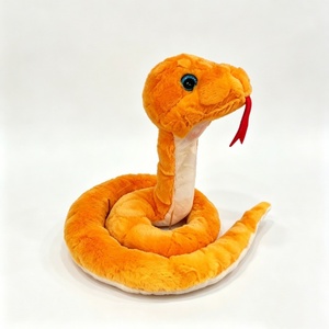 Peluche de serpiente personalizado, peluche de serpiente naranja, peluche de reptil, peluche de animal. - Product Image 4