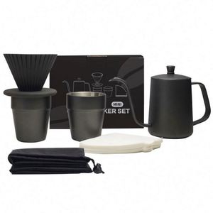 Ensemble de moulin à café manuel de luxe, ensemble de cafetière portable pour le voyage - Product Image 1