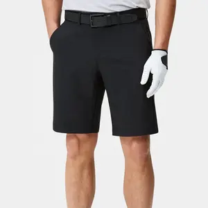 Shorts de golfe Slim-fit para homens, shorts esportivos leves e atléticos de 4 vias com cintura elástica elástica para homens