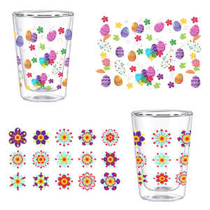 Taza de Café Navideña de 350 ml, Doble Pared, Vidrio de Borosilicato, Vaso Creativo Hecho a Mano, Regalo para Parejas, Hogar, Oficina, Fiesta - Product Image 4