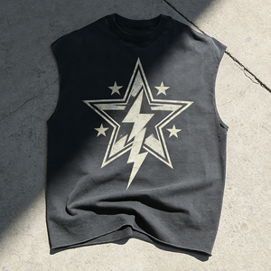 Ouna Manufacturer Custom Men Cropped Sleeveless t Shirt 100%Cotton Acid Washed DTG Printing <strong>Tank</strong> <strong>Top</strong> for Gym Sports - Product Image 1