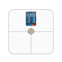 Aplicación electrónica API Bluetooth Body Fat Smart Personal Mini LED Máquina de pesaje Monitor médico