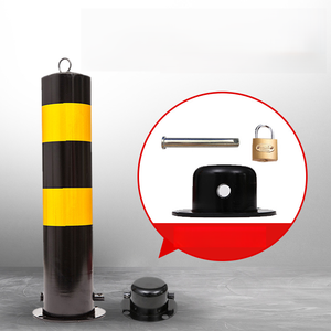 Barriera di traffico giallo nero di alta qualità per parcheggio esterno dissuasore in metallo acciaio per sicurezza stradale grado ingegnere - Product Image 5
