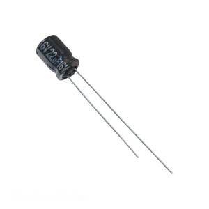 Distributeur agréé EEA-GA1C220H CAP ALUM 22UF 20% 16V RADIAL TH 22 uF Condensateur à montage traversant - Product Image 1