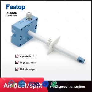 Anémomètre numérique Festop LFS10, capteur de vitesse du vent, transmetteur de volume d'air, type conduit, anémomètre de haute précision - Product Image 4
