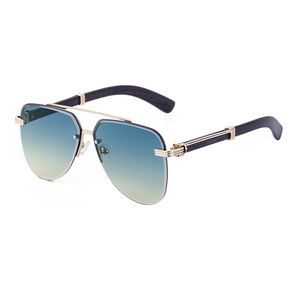 Nouvelles Lunettes <span class=keywords><strong>de</strong></span> <span class=keywords><strong>Soleil</strong></span> Rétro Classiques Sans Monture Double Pont Style Vintage Tendance 2026 pour Femmes et Hommes en Métal - Product Image 5
