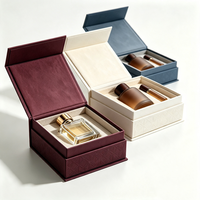 Boîte en carton rigide magnétique personnalisée avec doublure intérieure en velours pour l'emballage de coffrets cadeaux de beauté