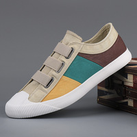 Chaussures décontractées tendance pour hommes, baskets à enfiler respirantes en toile, chaussures paresseuses pour hommes