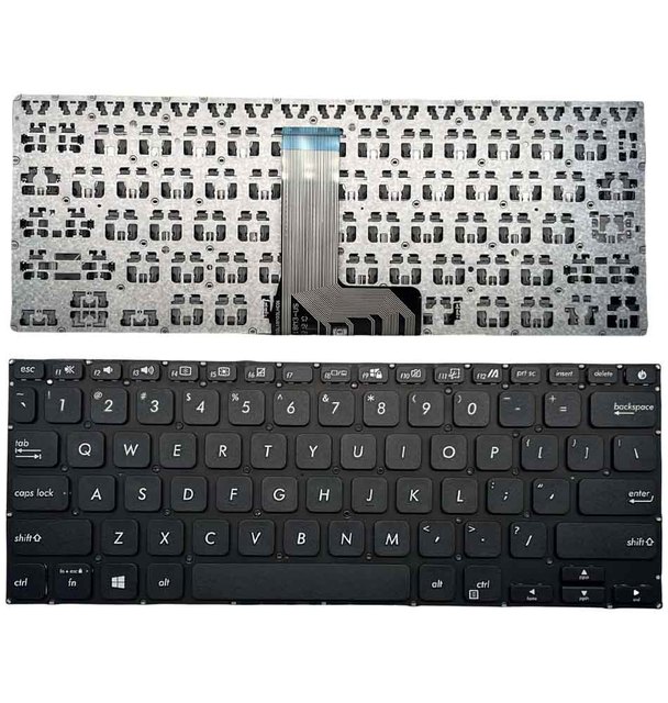 For ASUS VivoBook 14 Replacement Keyboard US Layout Plastic Laptop Keyboard for X409 X409FA X409JA Y4200F V4200J Black New