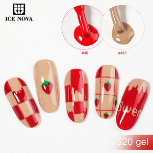 ICE NOVA 520 Couleurs Gel Polonais Comprend Nude Paillettes Paillettes One Step <span class=keywords><strong>Colle</strong></span> Inodore Sans Hema Couleur Riche pour Salon de Manucure et DIY - Product Image 4