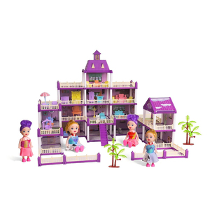 Juego de Muebles de Baño para Casa de Muñecas con Bañera, Lavabo, Espejo, Decoración de Plástico, Juguete Creativo de Regalo para Niños, Sala de Juegos Familiar - Product Image 1