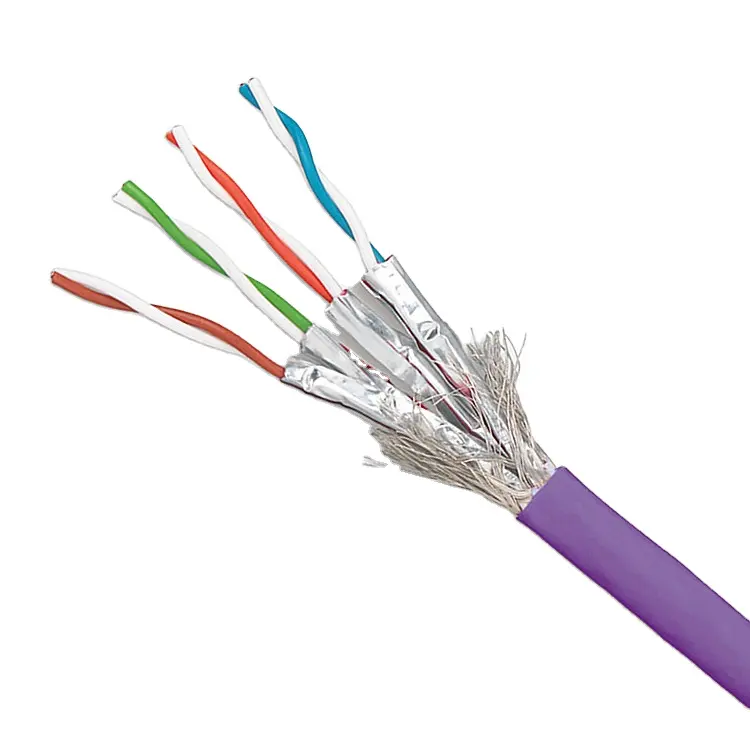 Cat6A/Cat7/ CAT7A كابل 305m لفة 600MHZ/ 1000MHZ سعر FTP SFTP كامل النحاس كابل شبكة محلية