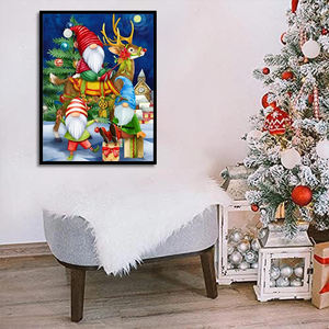Pintura <span class=keywords><strong>de</strong></span> Diamantes 5D Personalizada, Arte <span class=keywords><strong>de</strong></span> Diamantes sobre Lienzo <span class=keywords><strong>de</strong></span> Terciopelo, Gnomos <span class=keywords><strong>de</strong></span> Nochebuena, Set <span class=keywords><strong>de</strong></span> Taladros <span class=keywords><strong>de</strong></span> Polvo <span class=keywords><strong>de</strong></span> Hadas - Product Image 2