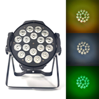 Dmx rgbwa uv 6 en 1 18x18w ZOOM de scène 64 par can led par light 18pcs X 10w Rgbw 4 en 1 Led Zoom Par Light 10w Parcan Zoom