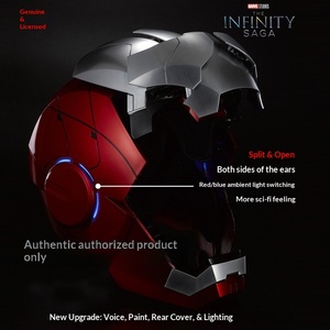 Casque Iron Man MK5 authentique, portable, avec commande vocale/tactile/à distance Jarvis, accessoire de <span class=keywords><strong>cosplay</strong></span> pour adulte avec effets sonores - Product Image 3