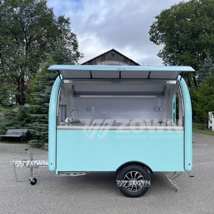 Chariot de vente ambulant en acier inoxydable durable, configuration personnalisée, remorque de concession pour la vente de glaces, bubble tea et snacks - Product Image 2