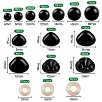 Boîte de rangement pour yeux de poupée en plastique colorés, carrés, à vis, sécurisés, pour animaux en peluche faits main, travaux d'aiguille, vente en gros, DIY