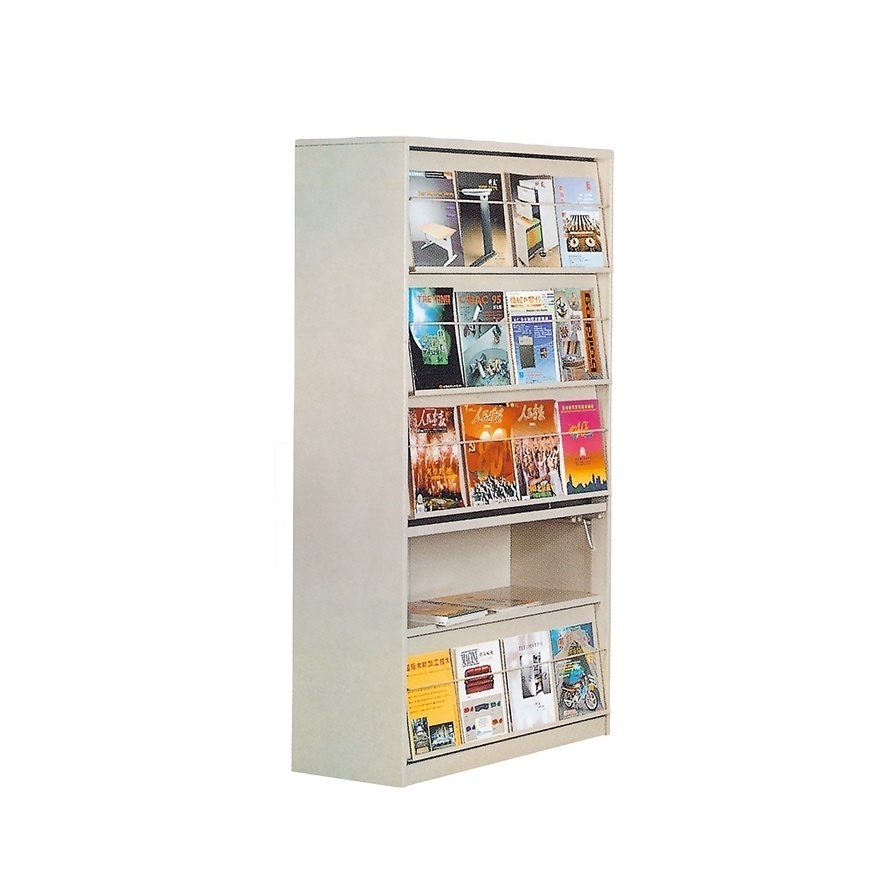 Steel cabinet newspaper cabinets school storage for library