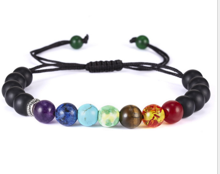 Bracciale intrecciato in pietra naturale