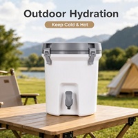 Seau isotherme WINNERS 7L avec robinet, pour camping et extérieur, haute étanchéité, garde au chaud et au froid, corps en PP