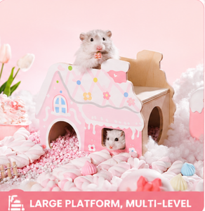 Casa de Papel Corrugado para Mascotas, Cama para Mascotas, Casa para Animales Pequeños con Escalones y Rascador, Jaulas para Mascotas, Casa para Dormir para Mascotas - Product Image 2