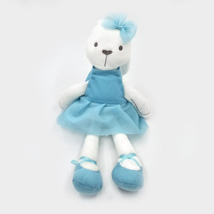 Falda cómoda de aristócrata británico, muñeca de conejo, rosa, rojo, azul, bebé durmiente, conejito de peluche, juguete suave para acompañar el sueño de los niños - Product Image 3