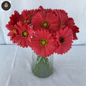 EV Nouveau Conçu Unique Riche Coloré PU Matériel Artificiel Afrique Daisy Fleurs <span class=keywords><strong>Gerbera</strong></span> <span class=keywords><strong>Jamesonii</strong></span> pour la Décoration de Mariage - Product Image 2