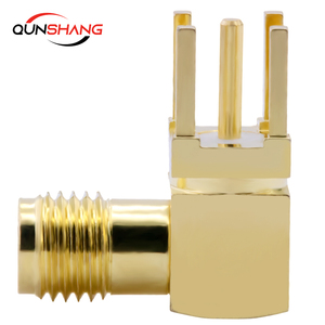 <span class=keywords><strong>SMA</strong></span>-KWE 90-độ bên Phải góc anten ổ cắm cong PCB bảng điều chỉnh <span class=keywords><strong>SMA</strong></span> cong ổ cắm <span class=keywords><strong>rg405</strong></span> RF đồng trục kết nối 50 ohm 0-6 gam - Product Image 2