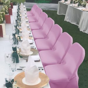 High Quality Party Wedding Event Seat <strong>Covers</strong> Pink <strong>Polyester</strong> Spandex Stretch Banquet Wedding <strong>Chair</strong> <strong>Cover</strong> for Living Room - Product Image 5