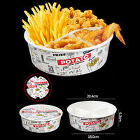 Emballage personnalisé avec LOGO imprimé, hamburgers de poulet frits, récipient d'emballage de pop-corn, boîte alimentaire, boîte de collation, personnalisé, boîtes rigides gratuites