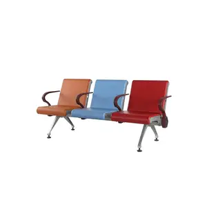 Custom Made Pu Foam Seat Airport Chair 3 Seater Airport Seating Waiting Chair Manufacturer