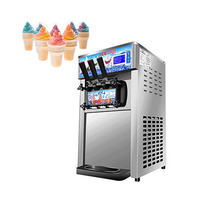 Machine à glace molle 2+1 saveurs mixtes à prix d'usine, machine à crème glacée à bas prix
