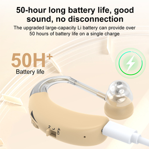 Yeni Gelen BTE Şarj Edilebilir Dijital İşitme Cihazı Hafif Kulak İçi Ses Güçlendirme Gürültü Azaltma İşitme Engelli Yetişkinler İçin - Product Image 3