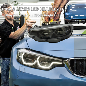 Conjunto de Faros LED F32 LCI para BMW Serie 4 M4 M3 F82 F83 |   Interruptor de Cambio de Luz Diurna (DRL) Blanco Ámbar |   De gama baja a alta - Product Image 2