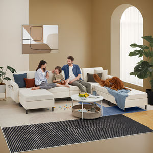 Canapé d'angle modulaire <span class=keywords><strong>SONGMICS</strong></span> <span class=keywords><strong>HOME</strong></span>, design moderne, 7 places, meubles de maison, canapé d'angle pour salon - Product Image 1