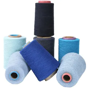 wholesale cheap recycled colored TC cotton polyester socks yarn