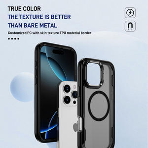 Soporte de teléfono magnético para lente, funda de teléfono con carga magnética anticaída de sensación suave y sedosa para iPhone 11 12 13 14 15 16 Pro Max - Product Image 4