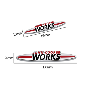 <span class=keywords><strong>Emblema</strong></span> <span class=keywords><strong>de</strong></span> rejilla <span class=keywords><strong>de</strong></span> Metal para coche, pegatina <span class=keywords><strong>de</strong></span> insignia JCW para <span class=keywords><strong>Mini</strong></span> <span class=keywords><strong>Cooper</strong></span> R50 R53 R56 R60 F55 F56 John <span class=keywords><strong>Cooper</strong></span> - Product Image 5