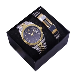 Set di Orologi da Polso per Coppia, Impermeabili, al Quarzo, con Bracciale in Acciaio Inossidabile, Materiale in Lega, <span class=keywords><strong>Calendario</strong></span> - Product Image 5