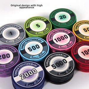 专业高价值39毫米德州扑克筹码套装10g陶瓷筹码定制标志，由PS ABS制成，用于纸牌室 - Product Image 3