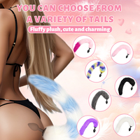 SEXBAY Plug anal en silicone médical avec queue vibrante, queue de renard/chatte, jouet de jeu de rôle pour homme/femme pour la masturbation anale