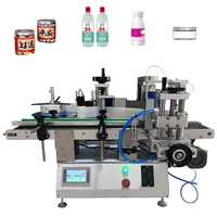 Étiqueteuse automatique de position de boîte de conserve de flacon d'étiquette à deux côtés pour petites entreprises
