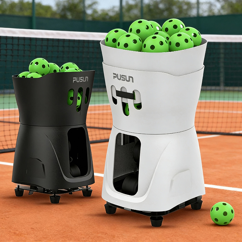 PP-minipro Pickleball Serve Feeder for Player Development with Frequency Adjustment and Directional Launch Options
