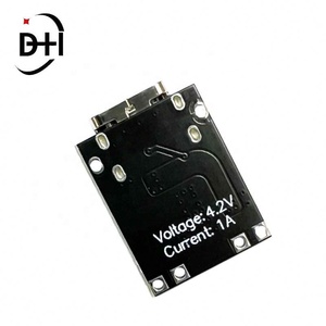 Panel de Carga Ultra Pequeño para Baterías de Litio, Módulo Cargador de Baterías de Litio Ternarias de 1A, 3.7V-4.2V, Tipo-C con Placa de Protección - Product Image 2