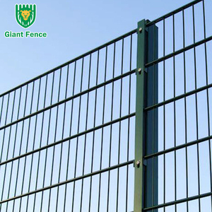 Clôture à double fil horizontal anti-escalade écologique à prix avantageux, en acier galvanisé à chaud avec cadre en acier et revêtement en poudre - Product Image 1