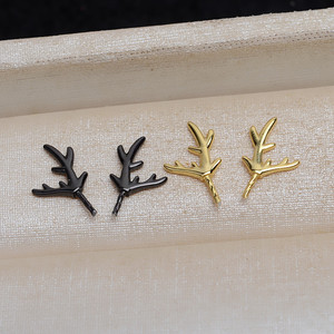 Bandeja de Accesorios para Pendientes Colgantes de Moda, Hechos a Mano, Plata S925, Perla Barroca, Astas de Ciervo con 1 Par de Cuernos de Demonio 4375 - Product Image 2