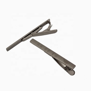 卸売カスタムシルクスクリーン印刷ロゴ亜鉛合金タイクリップネクタイ用 - Product Image 3
