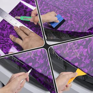 Vinilo para Automóviles PET de Fibra de Carbono Forjado con Acabado Brillante, Cambio de Color, Autoregenerable, Antiarañazos, Protección UV, Protección Infrarroja, Antiamarilleo - Product Image 5
