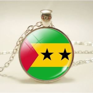 Collier drapeau de Saint-<span class=keywords><strong>Vincent</strong></span>-et-les-Grenadines, bijoux de la série drapeaux du monde, collier Time Gem, accessoires pour adultes, souvenir - Product Image 4